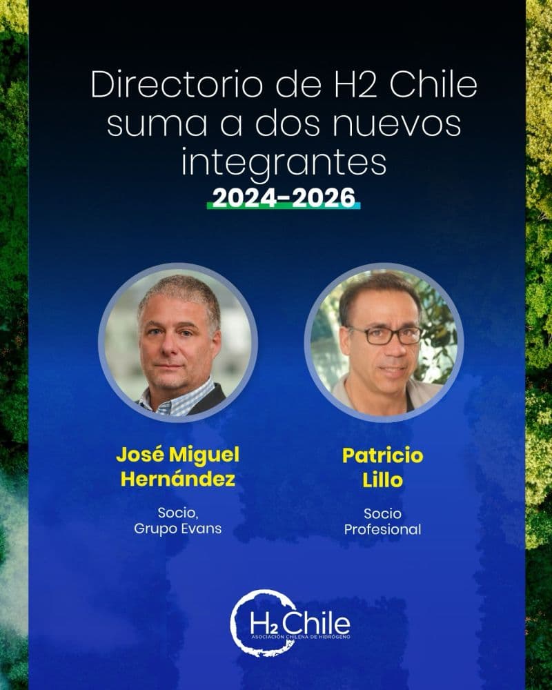 Miembro del CEUC Sr. Patricio Lillo, fue nombrado como Director en la Asociación Chilena de Hidrógeno