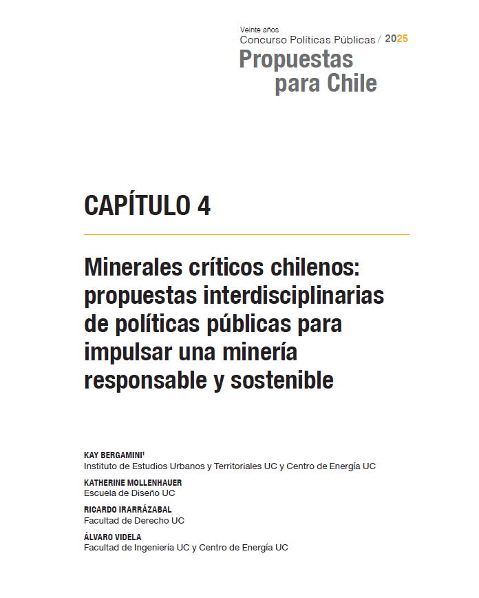 Foto de: Capítulo 4: Minerales críticos chilenos: propuesta interdisciplinarias de políticas públicas para impulsar una minería responsable y sostenible.